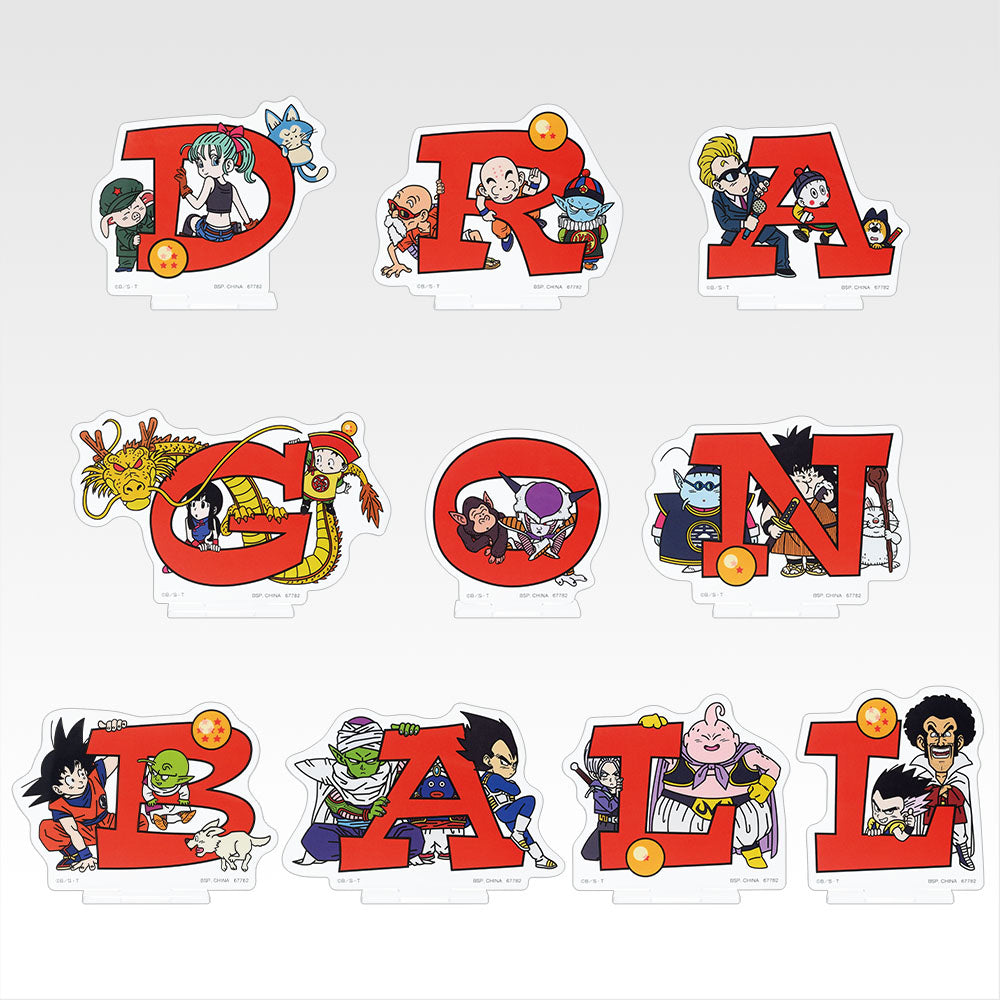 Colección completa de acrílicos de Dragon Ball Ichiban Kuji